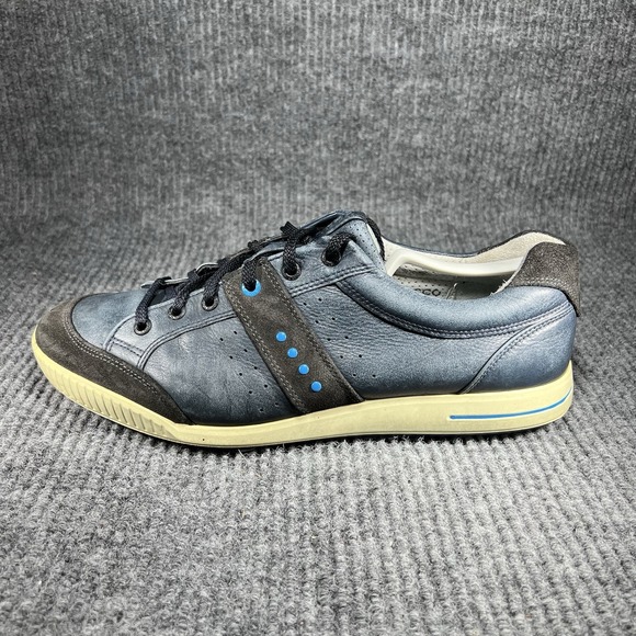 Ecco Street Premiere Golf Shoes Men's Size 10 Marine Grey Leather 03918456498 - Picture 5 of 12